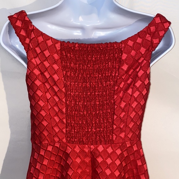 Anthropologie Moulinette Soeurs Minette red silk blend midi dress size 2 - Picture 12 of 17